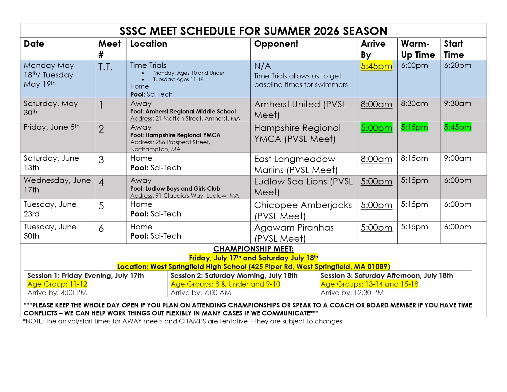 SHARKS UPDATED MEET SCHEDULE FOR SUMMER 2026_page-0001